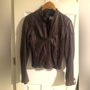 H&M Trish Summerville Dragon Tattoo Leather Moto Jacket
